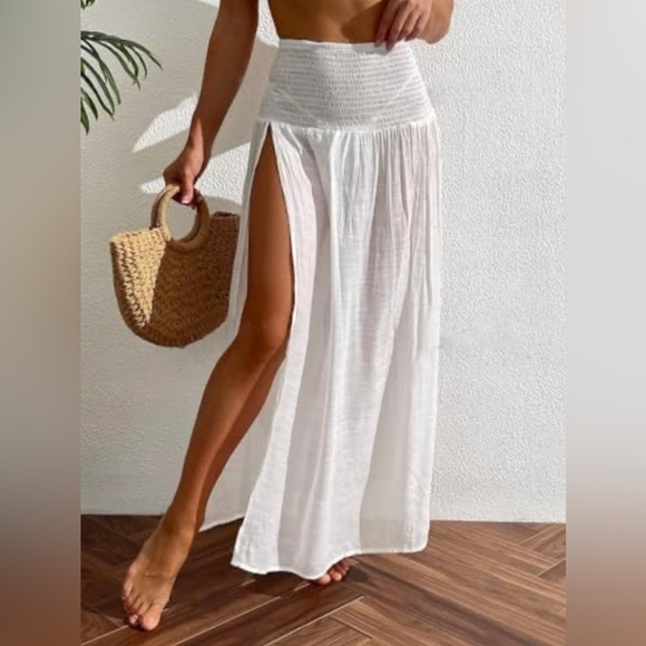 Dresses & Skirts - Women's Beach Half Skirt Split Thigh Skirt Bikini Skirt size L A09. <<<152>>>